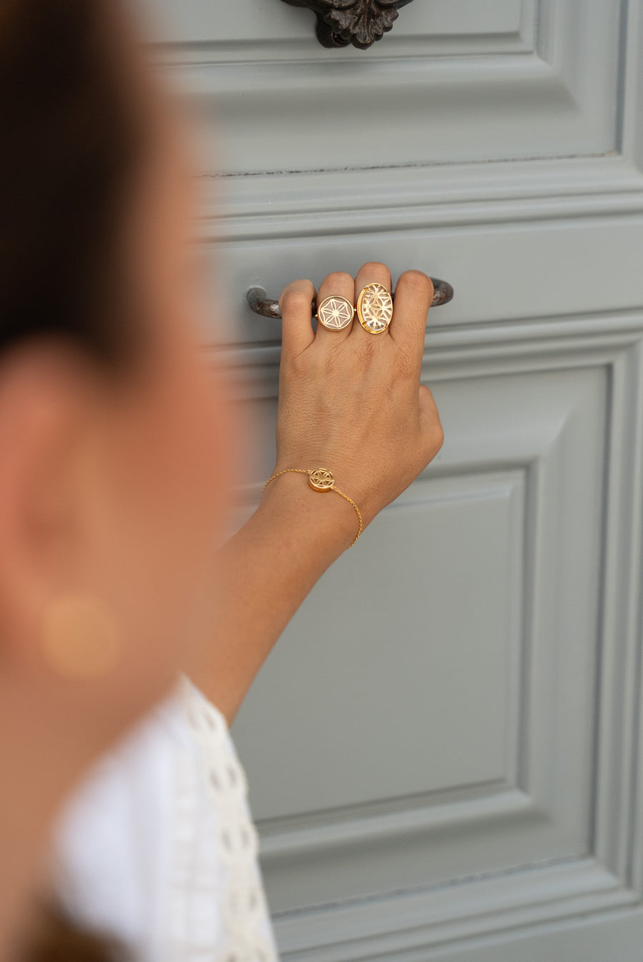 LA BAGUE, UNE Mon équilibre or plaqué 18 carats