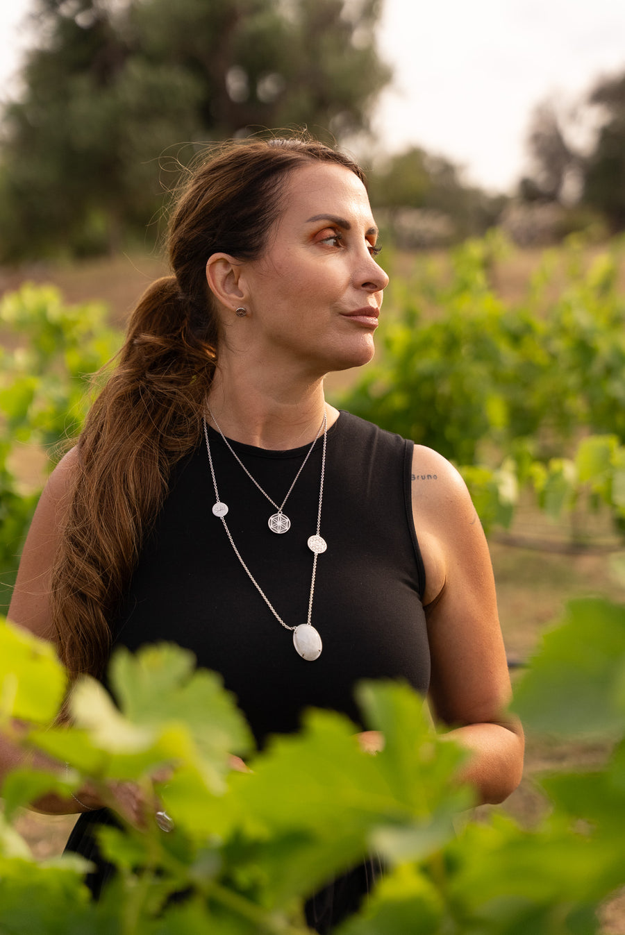 LE SAUTOIR, DEUX Ma Féminité argent