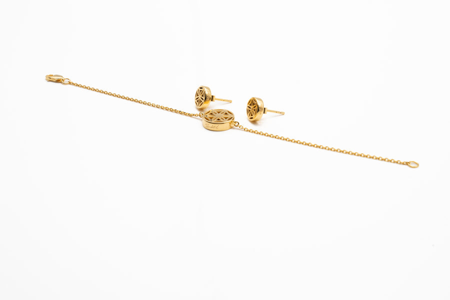 Le bracelet HUIT ma protection or plaqué 18 carats