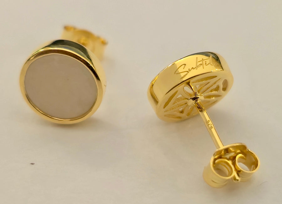 NOS BOUCLES, NEUF Ma féminité or plaqué 18 carats