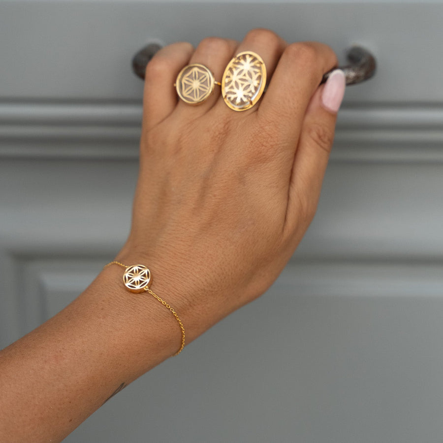 LA BAGUE, UNE Mon équilibre or plaqué 18 carats