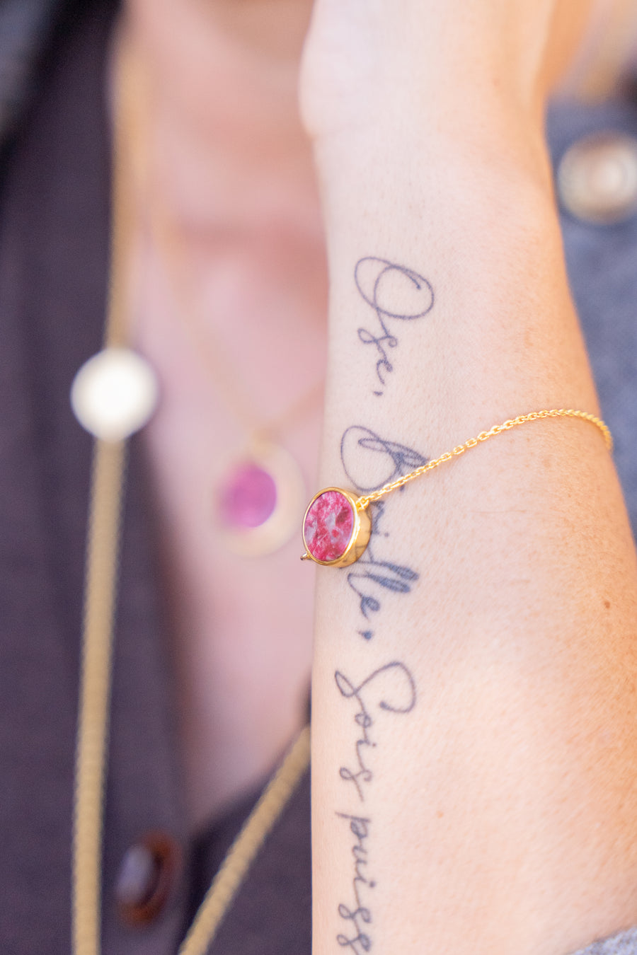 LE BRACELET, HUIT Mon Bonheur or plaqué 18 carats