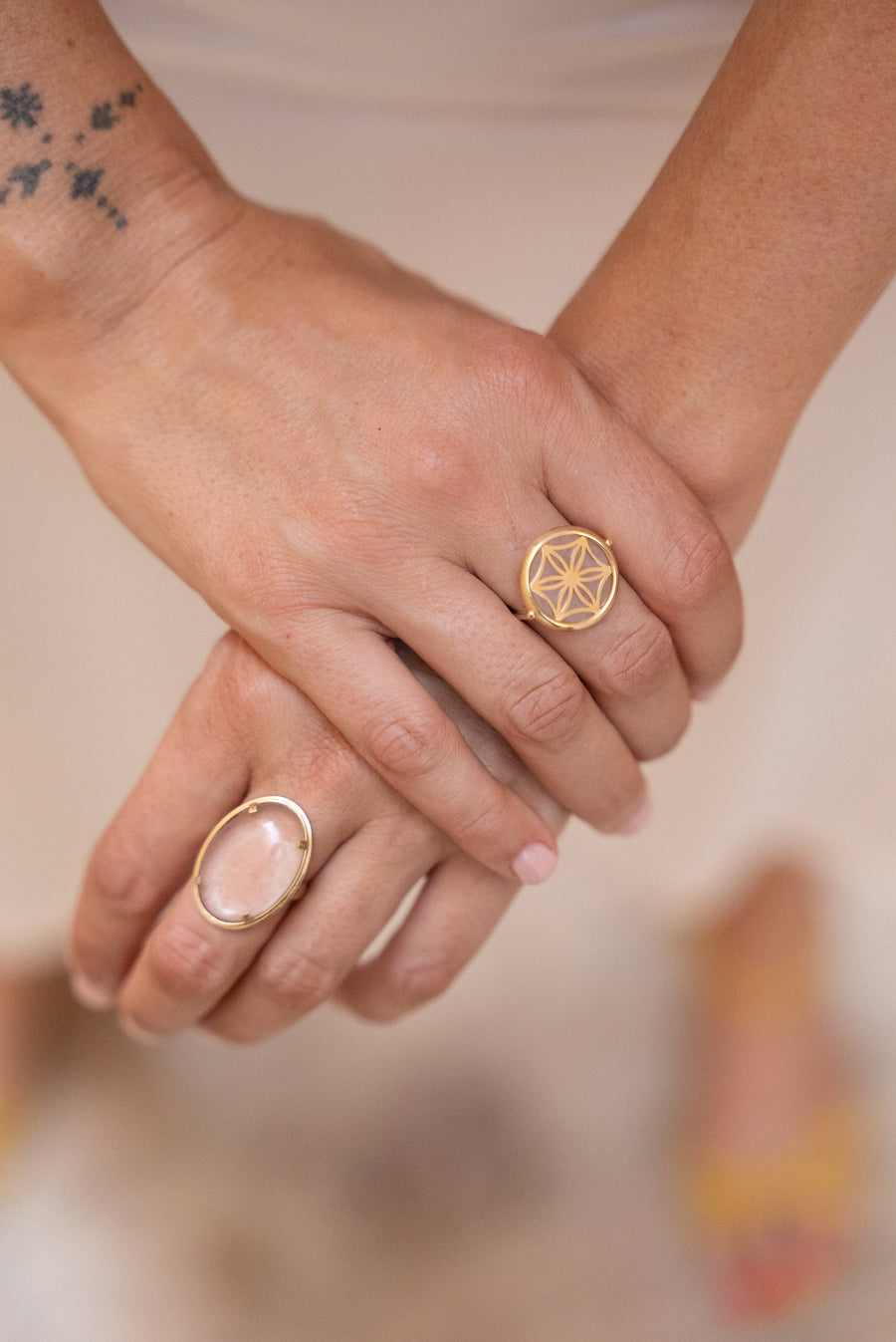 LA BAGUE, UNE Mon équilibre or 9 carats