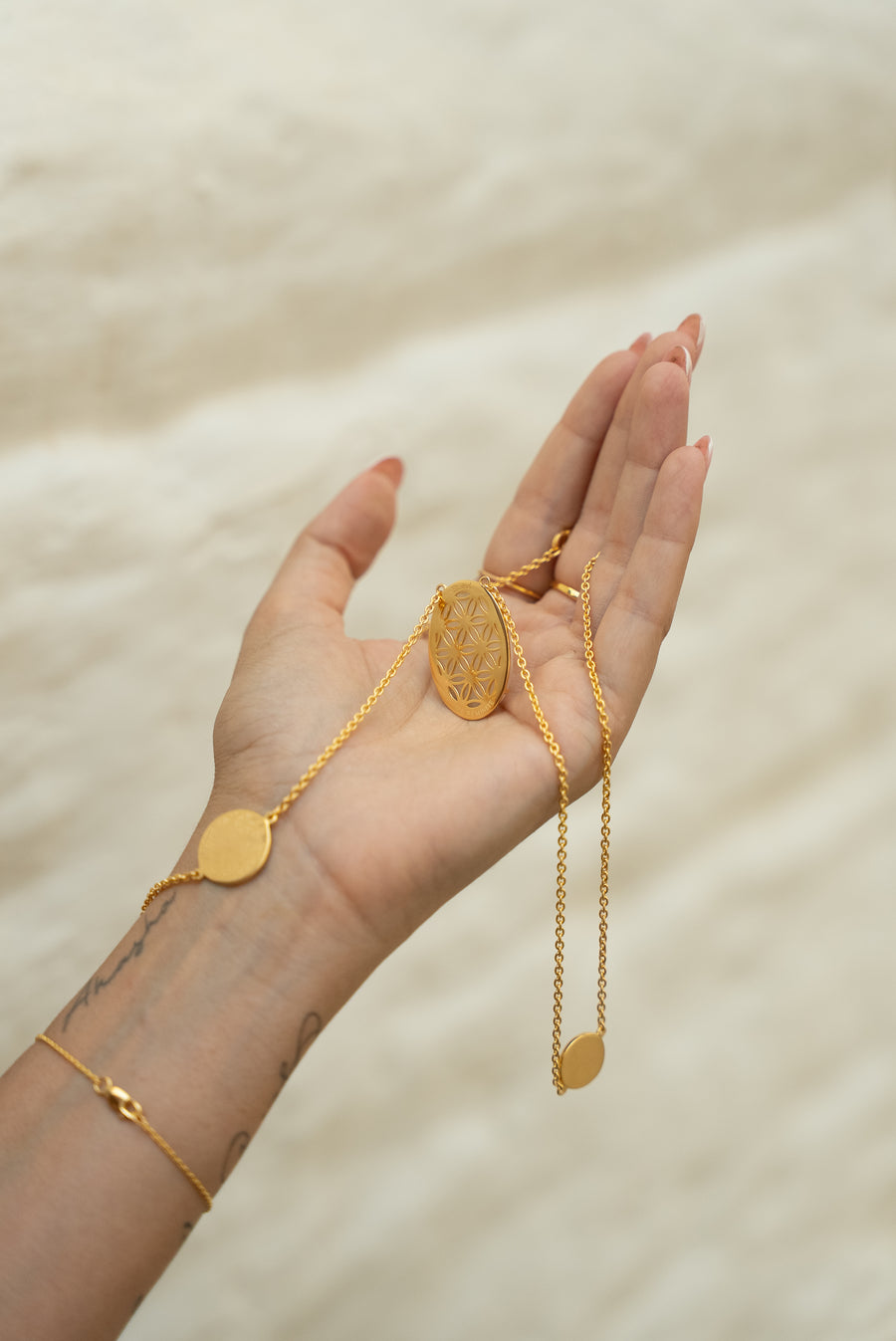 LE SAUTOIR, DEUX Ma Féminité or plaqué 18 carats