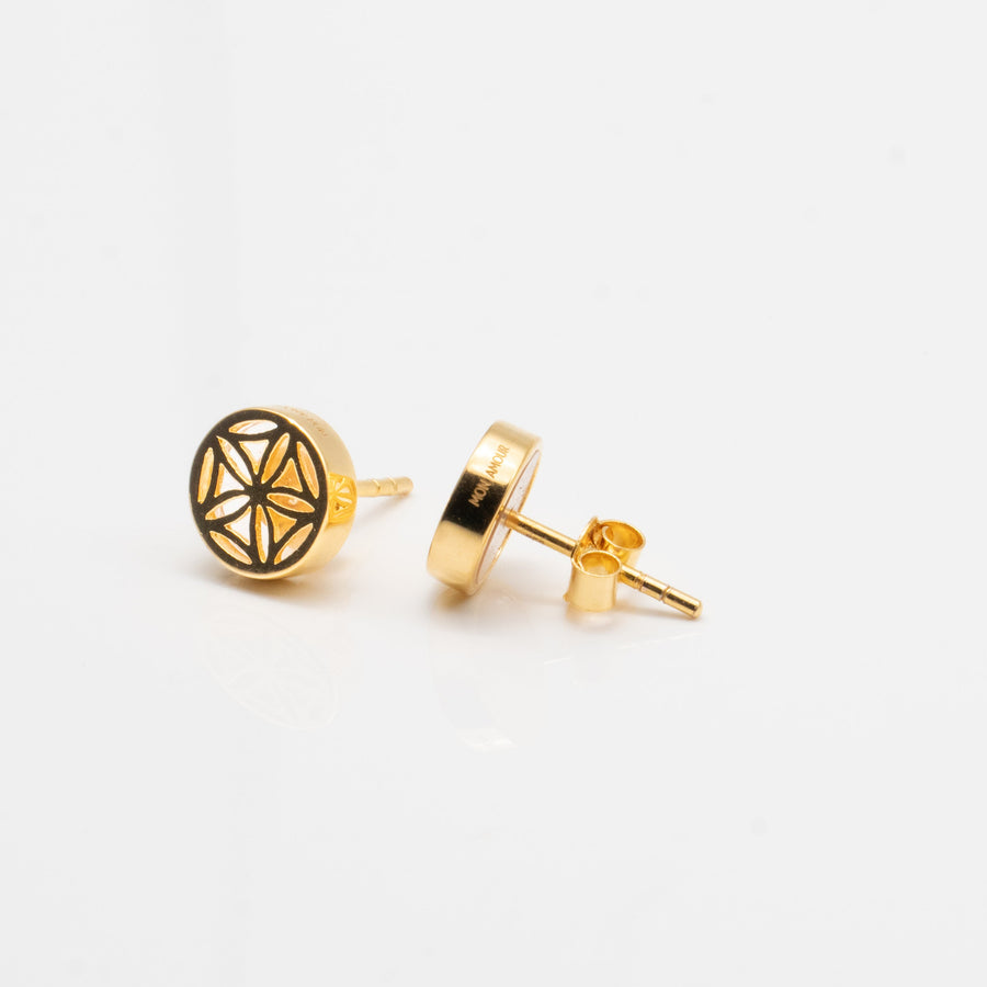 Les boucles SEPT mon amour Or plaqué 18 carats