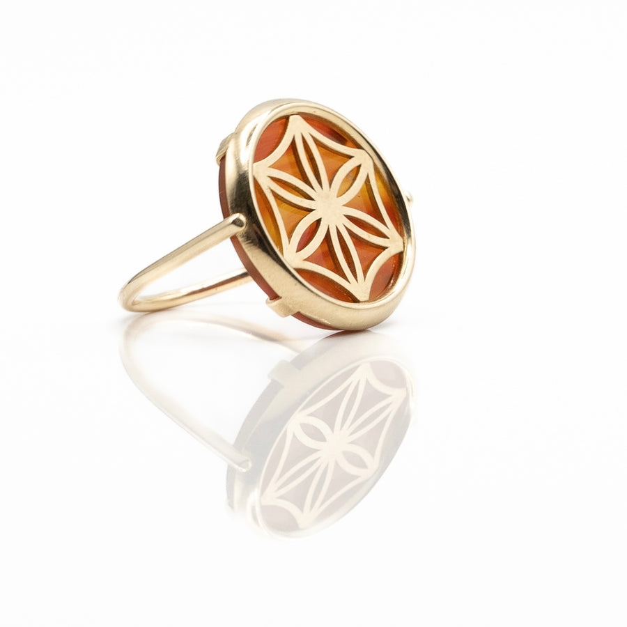 LA BAGUE, QUATRE Mon Désir or plaqué 18 carats